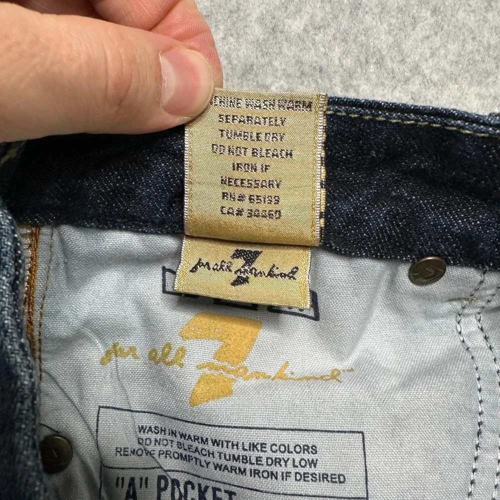7 For All Mankind A Pocket Flare Jeans Dark Wash Denim Size 29 U130163U-163U